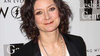 ****File Photo*** SARA GILBERT PREGNANTActress SARA GILBERT is expecting her first child with new wife LINDA PERRY.  The former Roseanne star, who wed singer/songwriter Perry in March (14), revealed the news on Tuesday's (09Sep14) episode of her U.S. TV show The Talk, after refusing to take part in a dare to lie on a bed of nails.  Fighting back tears, she explained, "I'm actually not gonna do the dare... I was scared to do it and I really do believe in facing your fears and doing things that make you uncomfortable, but I actually can't do the dare because I'm pregnant."  The surprise news prompted her co-presenters Sharon Osbourne, actress Aisha Tyler, comedienne Sheryl Underwood and newswoman Julie Chen to shriek with joy, as Gilbert added, "I feel good, I feel really good."  Gilbert is already a mum to son Levi and daughter Sawyer from her previous relationship with TV producer Allison Adler.  The new baby will be the second Gilbert has carried - she gave birth to Sawyer in 2007, while Adler carried Levi in 2004. (MT/WNVTK/KL)**The L.A. Gay and Lesbian Center's 'An Evening With Women' event held at the Beverly Hilton Hotel - ArrivalsFeaturing: Sara GilbertWhere: Los Angeles, California, United StatesWhen: 18 May 2013Credit: FayesVision/WENN.com