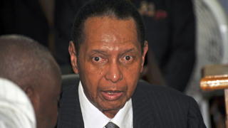 epa04431693 (FILE) A file picture dated 28 February 2013 of Haiti's former president Jean-Claude Duvalier attending a hearing before the Tribunal of Appeals of Port-Au-Prince, Haiti. According to reports, former Haitian dictator Duvalier, also known as Baby Doc, died on 04 October 2014. EPA/JEAN JACQUES AUGUSTIN