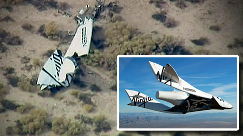 Privates Raumflugzeug SpaceShip Two abgestürzt