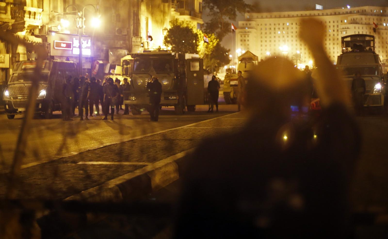 Stacheldraht Polizei Kairo