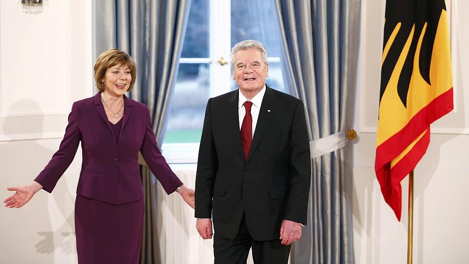 Bundespräsident Joachim Gauck und seine Lebensgefährtin Daniela Schadt