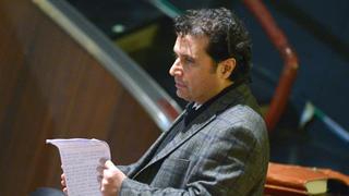 Costa Concordia's captain Francesco Schettino arrives in the courthouse for his final declaration on the last day of his trial on February 11, 2015 in Grosseto. An Italian court is expected to announce a verdict tonight or tomorrow in the case against Francesco Schettino, the captain of the Costa Concordia cruise ship that capsized in 2012, killing 32 people. Schettino, 54, is charged with multiple manslaughter and causing a shipwreck. He is also accused of abandoning ship ahead of his passengers. Photo  ALBERTO PIZZOLI/AFP/dpa +++(c) dpa - Bildfunk+++