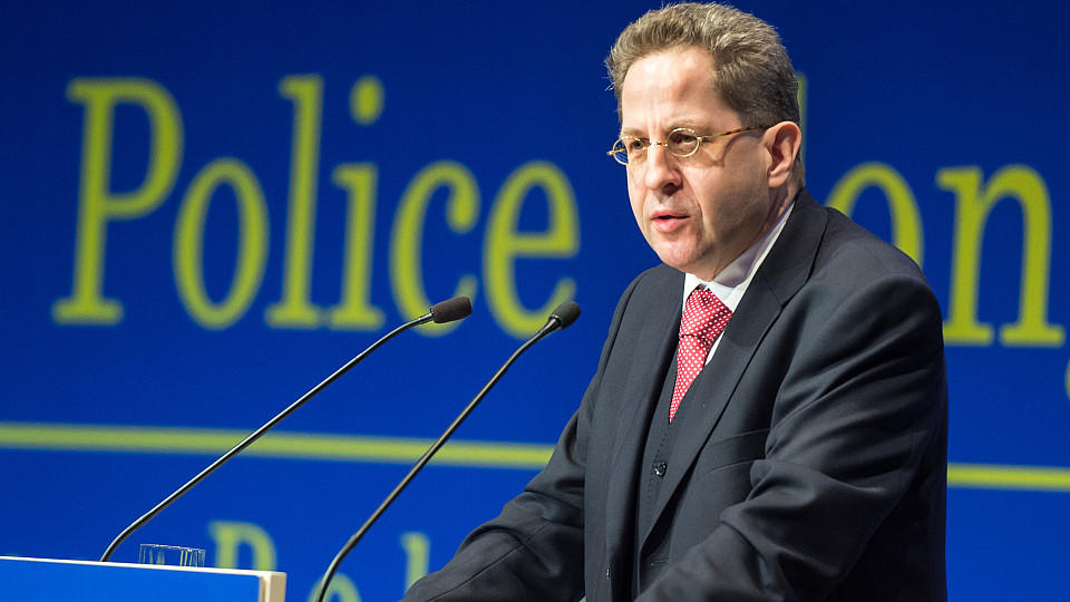 Hans-Georg Maaßen, Präsident des Bundesamtes für Verfassungsschutz, sprach beim Europäischen Polizeikongress über die Gefahren des islamistischen Terrors.