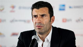 epa04590770 (FILE) A file picture dated 21 June 2013 of former Portuguese soccer player Luis Figo during a press conference in Caracas, Venezuela. Former Portuguese international Luis Figo on 28 January 2015 announced that he will run for the FIFA presidency against Joseph Blatter. EPA/MIGUEL GUTIERREZ