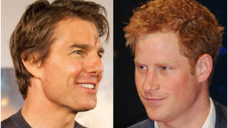 Arbeiten Tom Cruise (li.) und Prinz Harry bald zusammen an einem "Top Gun"-Sequel?