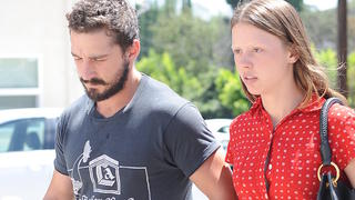 Shia LaBeouf holds hands with girlfriend Mia Goth in Los AngelesFeaturing: Shia LaBeouf,Mia GothWhere: Los Angeles, California, United StatesWhen: 18 Aug 2014Credit: WENN.com