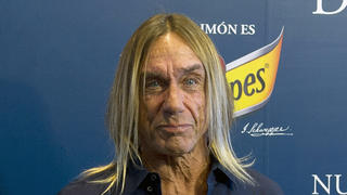 Iggy Pop visits the Schweppes Sky Vip Area at the  Mutua Madrid Tennis Open. Madrid on May 5, 2013