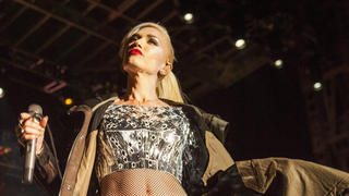 Gwen Stefani bei einem Auftritt mit ihrer Band No Doubt