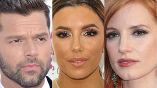 Unter anderem Ricky Martin, Eva Longoria und Jessica Chastain (v.l.) meldeten sich nach dem Amoklauf in Roseburg zu Wort