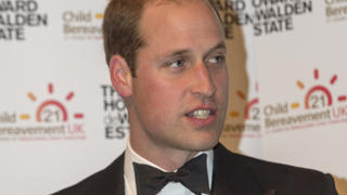 LONDON, UNITED KINGDOM -  OCTOBER 15: Prince William, Duke of Cambridge, Royal Patron of Child Bereavement UK, makes a speech as he attends the charity's 21st Birthday Dinner to honour its work helping families to rebuild their lives after the devastation of child bereavement on October 15, 2015 in London, England. (Photo by Arthur Edwards/WPA Pool/Getty Images)