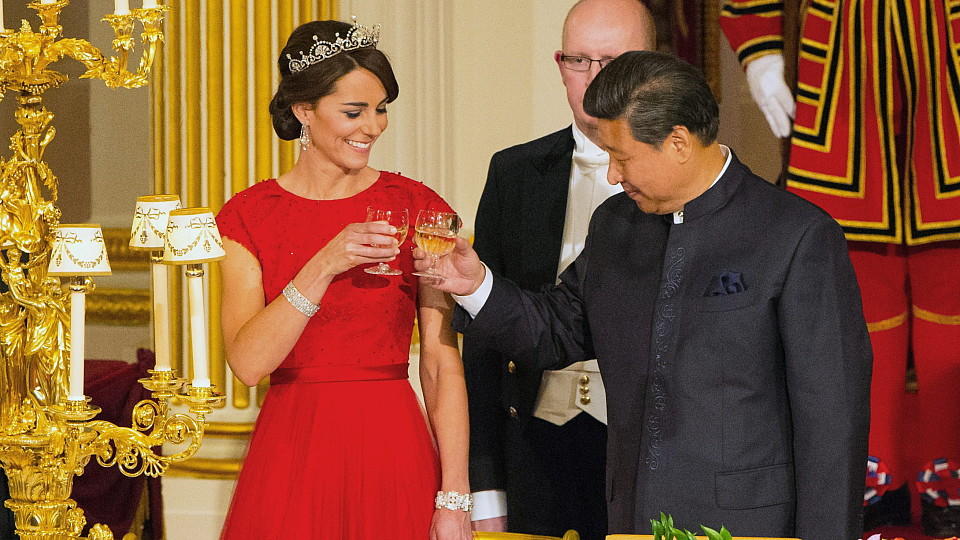 Premiere für Herzogin Catherine: Erstes Staatsbankett an der Seite von Queen