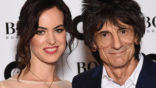 LONDON, ENGLAND - SEPTEMBER 08:  Ronnie Wood and wife Sally Humphreys attend the GQ Men Of The Year Awards at The Royal Opera House on September 8, 2015 in London, England.  (Photo by Gareth Cattermole/Getty Images)
