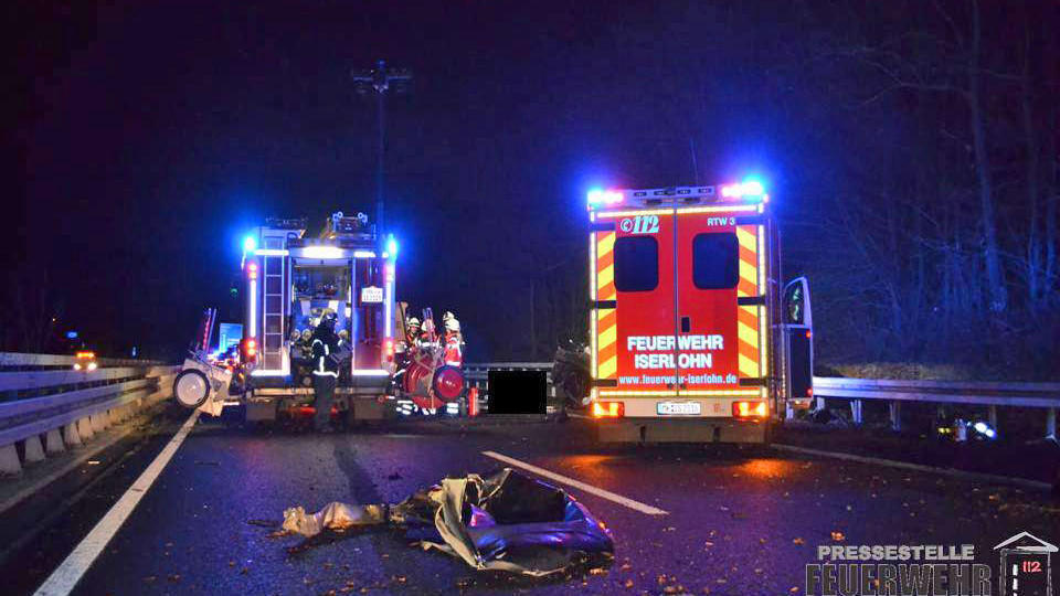 Bei Iserlohn gab es einen schrecklichen Horror-Unfall.