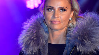 WOKING, ENGLAND - NOVEMBER 19:  as Katie Price switches on the Woking Shopping Christmas Lights at  on November 19, 2015 in Woking, England.  (Photo by Anthony Harvey/Getty Images)
