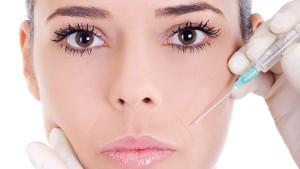 cosmetic treatment with botox injection