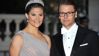 Crown Princess Victoria and Prince Daniel attend the official dinner on the Opera terraces after the religious wedding of Prince Albert II and Princess Charlene of Monaco in Monaco, 02 July 2011. 450 guests have been invited for the dinner followed by a ball in the Opera. Photo: Jochen Lübke dpa  +++(c) dpa - Bildfunk+++