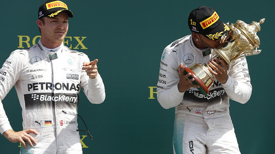 2016 noch einen Schritt weiter: Nico Rosberg (li.) und Lewis Hamilton.