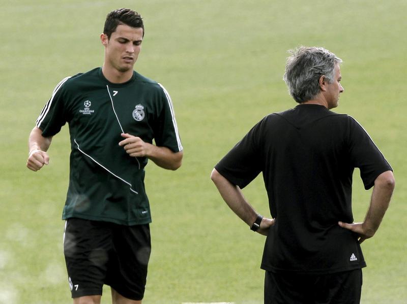 Zwischen Real Madrids Star Cristiano Ronaldo und Coach José Mourinho soll es gekracht haben. Foto: Kiko Huesca