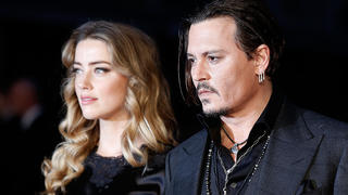 LONDON, ENGLAND - OCTOBER 11:  Amber Heard and Johnny Depp attend the 'Black Mass' Virgin Atlantic Gala screening during the BFI London Film Festival, at Odeon Leicester Square on October 11, 2015 in London, England.  (Photo by John Phillips/Getty Images for BFI)