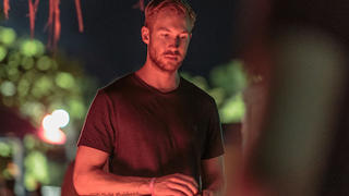 FAJARDO, CA - NOVEMBER 01:  Calvin Harris backstage during the Bacardi Triangle event on November 1, 2014 in Fajardo, Puerto Rico. The event saw 1,862 music fans take on one of the most mysterious forces of nature in a three day epic music adventure.  (Photo by Christopher Polk/Getty Images for BACARDI)