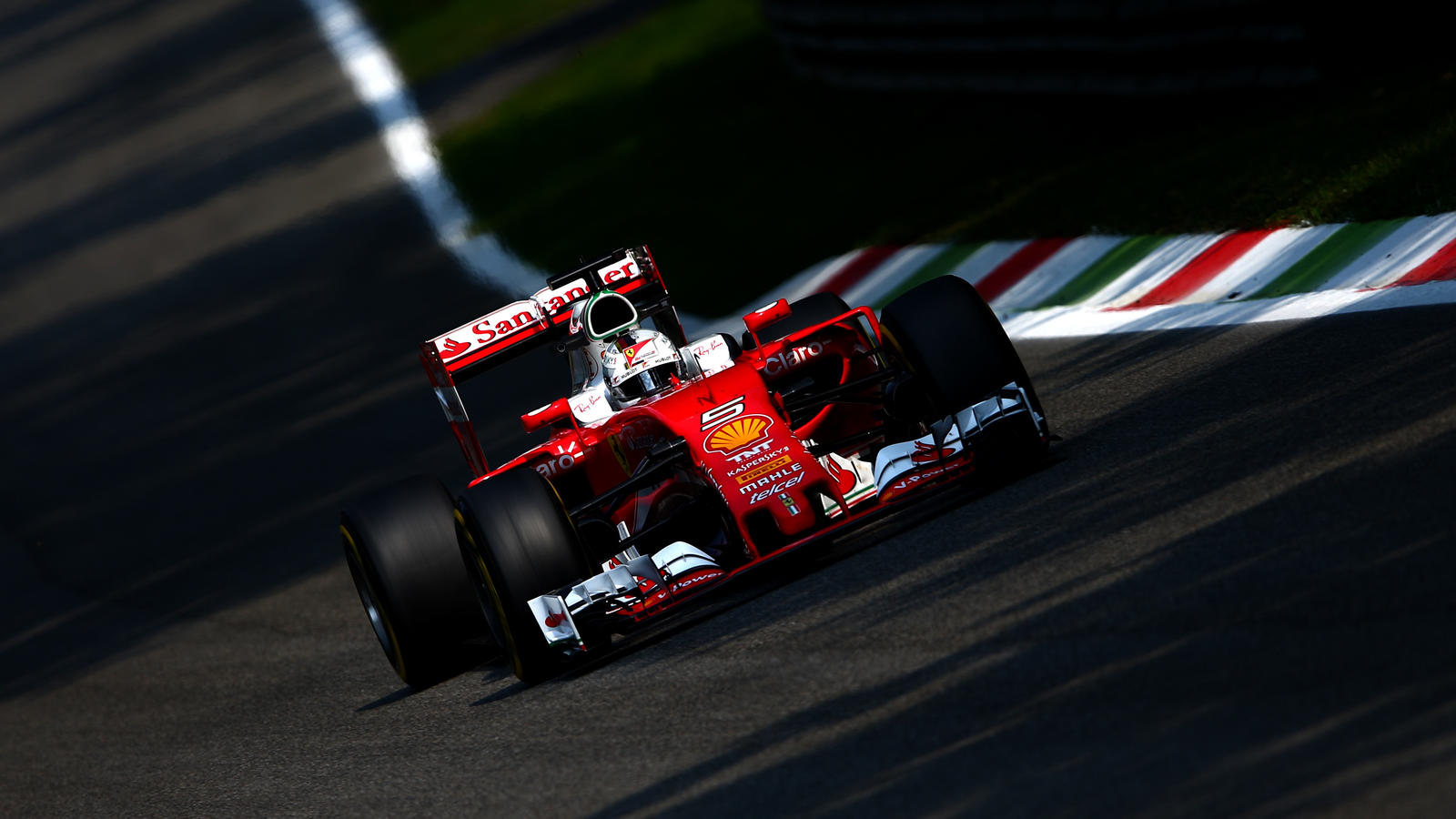Sebastian Vettel holte im Qualifying in Monza hinter dem Mercedes-Duo das Maximum heraus.