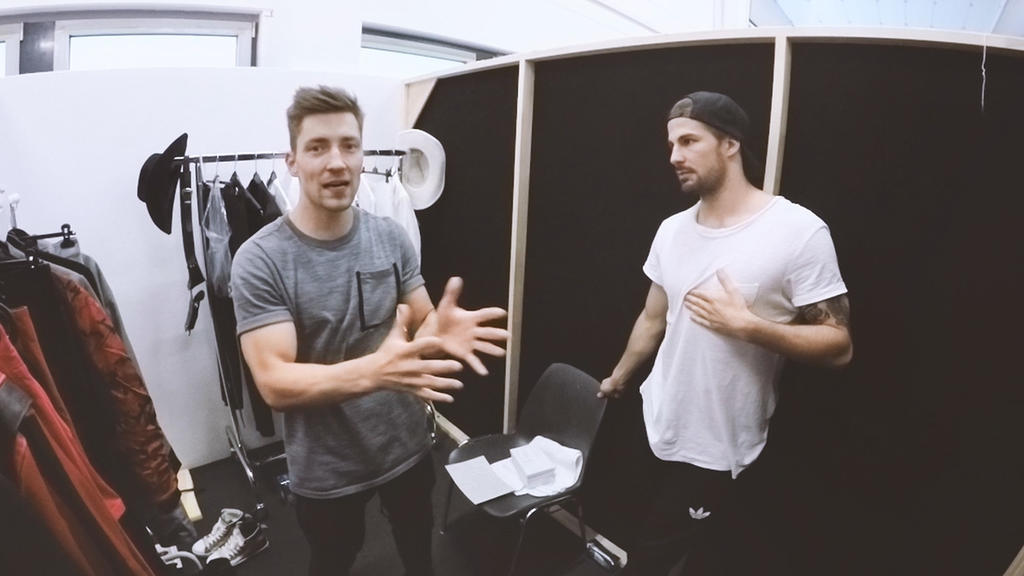 Vor dem großen Finale feilen Philipp Boy und Bene Mayr an ihren Moves.