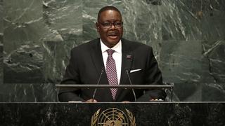 President Arthur Peter Mutharika of Malawi addresses the United Nations General Assembly in the Manhattan borough of New York, U.S., September 20, 2016.  REUTERS/Mike Segar