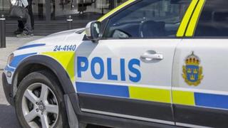 Ein Wagen der schwedischen Polizei bei einem Einsatz. Foto: Peter Kruger/TT/Archiv