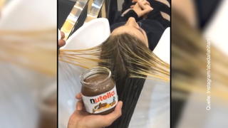Haare färben mit Nutella