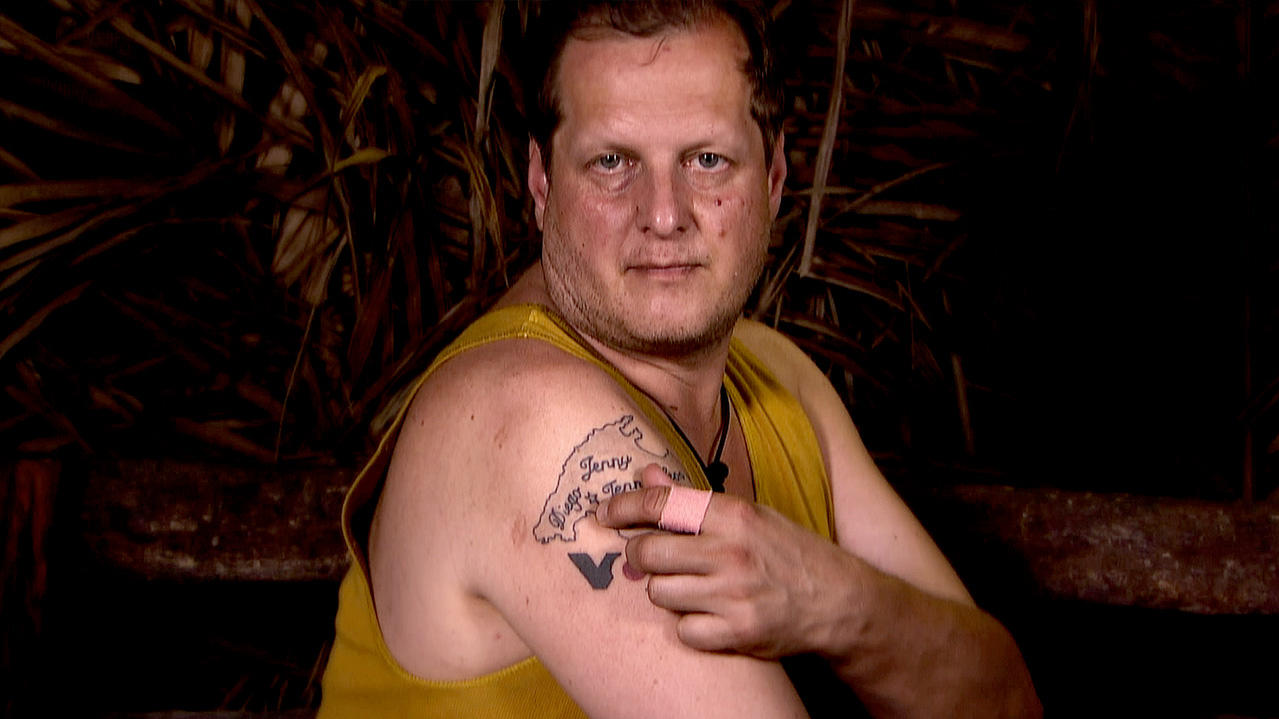Dschungelcamp-Kandidat Jens Büchner hat ein Tattoo an Erinnerung an sein verlorenes Kind.