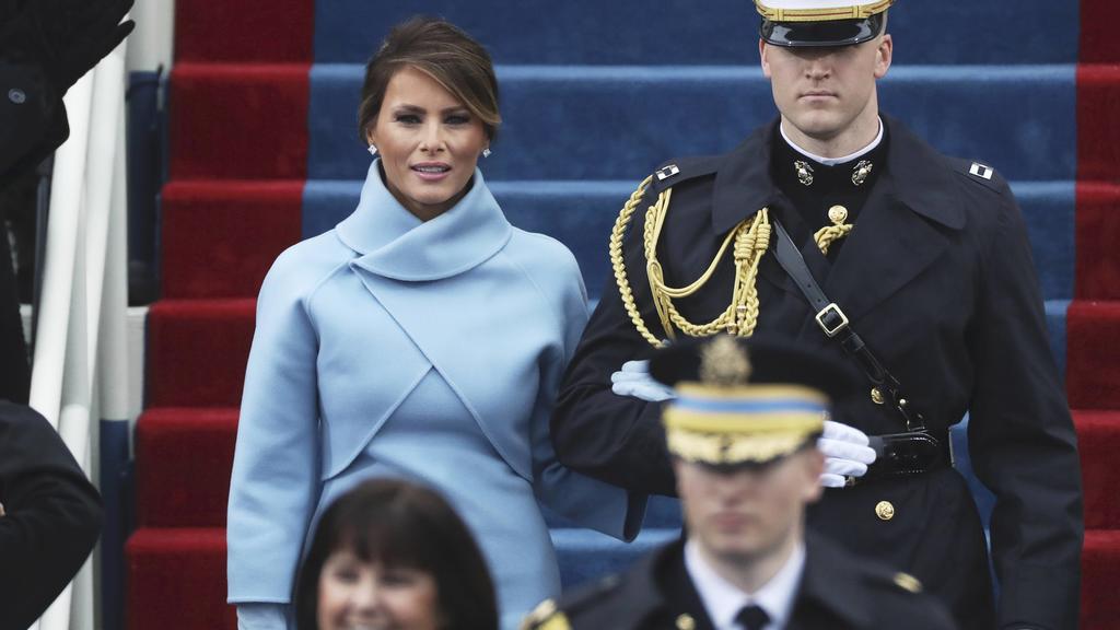 Melania Trump arrives at inauguration ceremonies swearing in Donald Trump as the 45th president of the United States on the West front of the U.S. Capitol in Washington, U.S., January 20, 2017. REUTERS/Carlos Barria