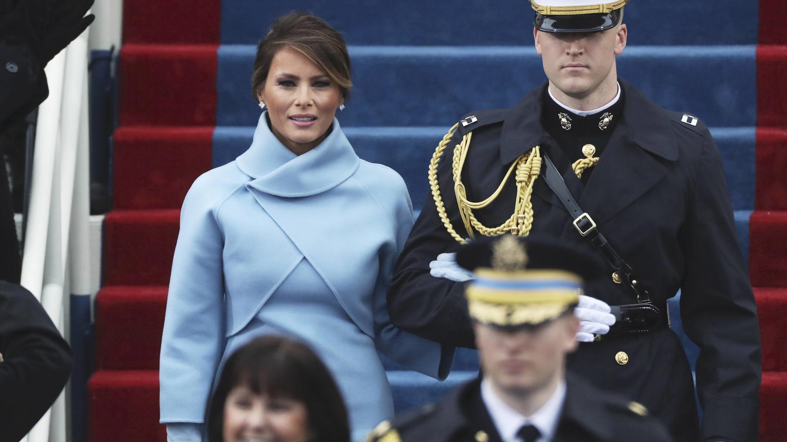 Melania Trump arrives at inauguration ceremonies swearing in Donald Trump as the 45th president of the United States on the West front of the U.S. Capitol in Washington, U.S., January 20, 2017. REUTERS/Carlos Barria 