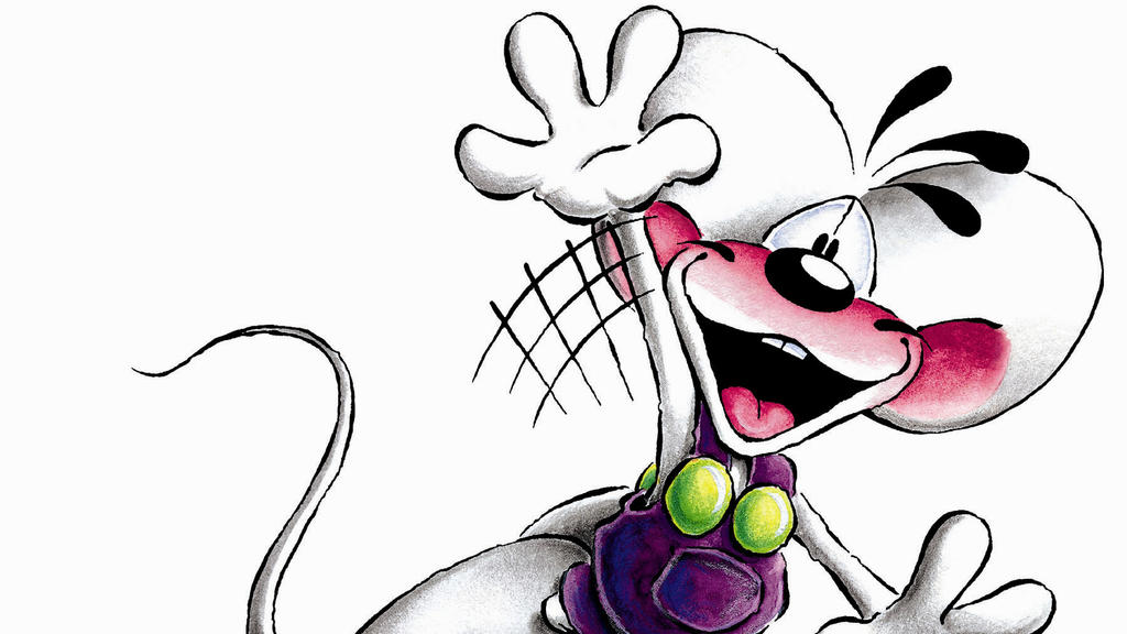 Das Bild zeigt die Comic-Springmaus Diddl, Produkte mit ihr darauf werden vom Depesche-Verlag in Geesthacht vertrieben (undatiertes Handout). Drei schwarze Haare auf dem Kopf und immer in Latzhose - wie volljährig sieht Diddl nicht aus. Er ist es inz