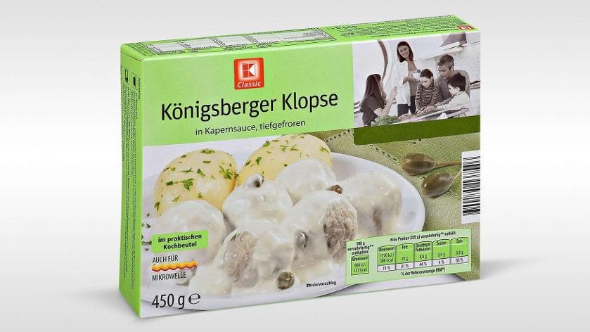Kaufland: Eine Packung tiefgefrorene Königsberger Klopse