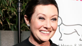 Shannen Doherty looks happy and healthy as she hosts the 1st Annual Gratitude Class Animal Hope and Wellness Foundation's at the W Hotel in Hollywood, California.
