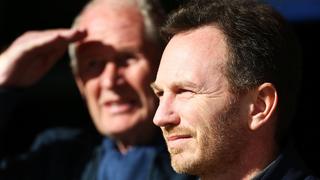 F1 Testing Barcelona, Spain 27 February - 2 March 2017 Christian Horner (GBR) Red Bull Racing Team Principal with Dr Helmut Marko (AUT) Red Bull Motorsport Consultant. 02.03.2017. PUBLICATIONxNOTxINxUKF1 Testing Barcelona Spain 27 February 2 March 2017 Christian Horner GBR Red Bull Racing team Principal with Dr Helmut Marko AUT Red Bull motor aviation Consultant 02 03 2017 PUBLICATIONxNOTxINxUK  