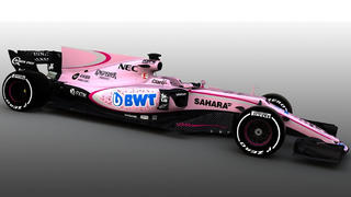 Der Force India in rosa!