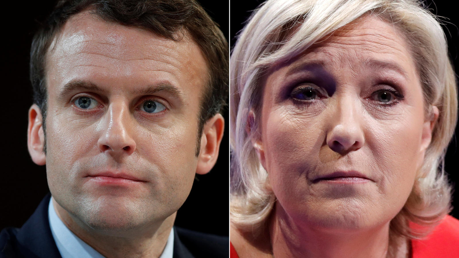 Emmanuel Macron und Marine Le Pen