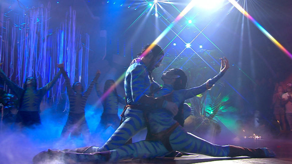 Gil Ofarim und Ekaterina Leonova mit ihrem Freestyle