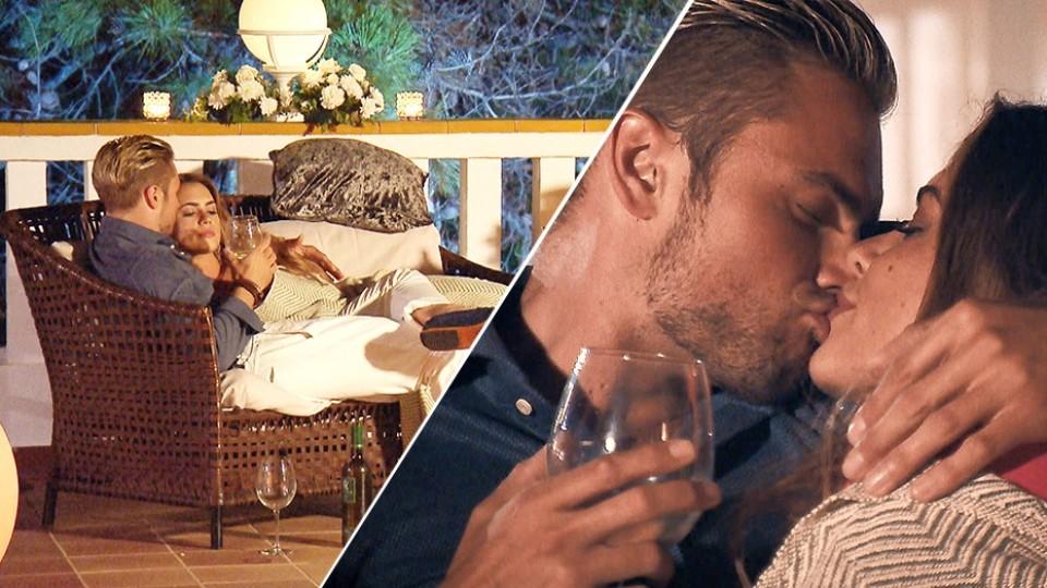 Der erste Kuss! Jessica und Johannes kommen sich näher.