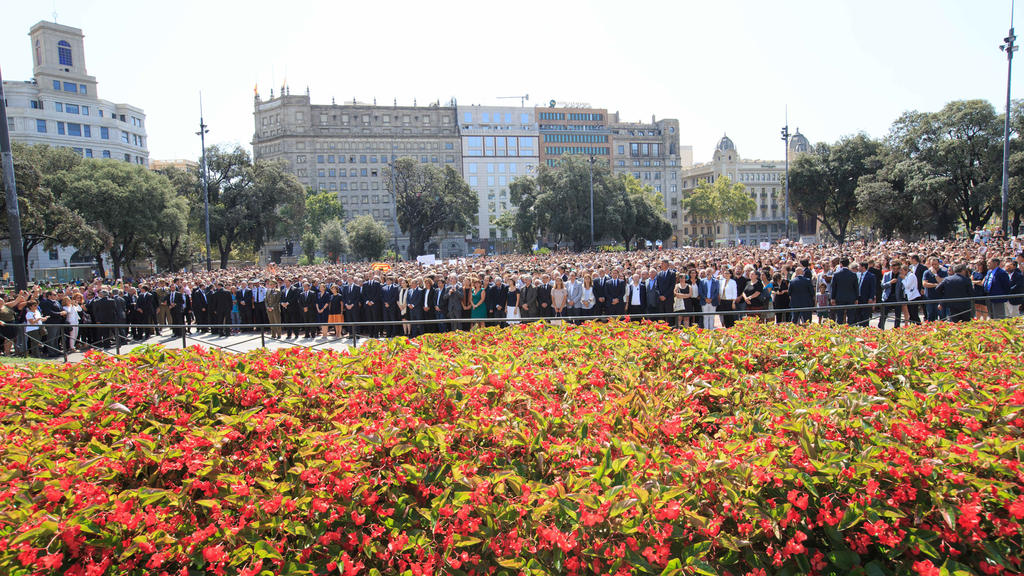 Gedenken an die Opfer des Terroranschlags in Barcelona