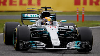 Formula One F1 - Japanese Grand Prix 2017 - Suzuka Circuit, Japan - October 7, 2017. Mercedes' Lewis Hamilton of Britain in action during qualifying. REUTERS/Toru Hanai