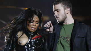 Justin Timberlake und Janet Jackson beim Super Bowl 2004 - Nipplegate