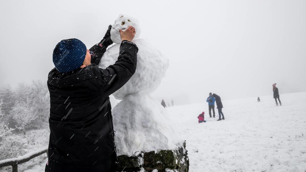 Wintereinbruch im Taunus.