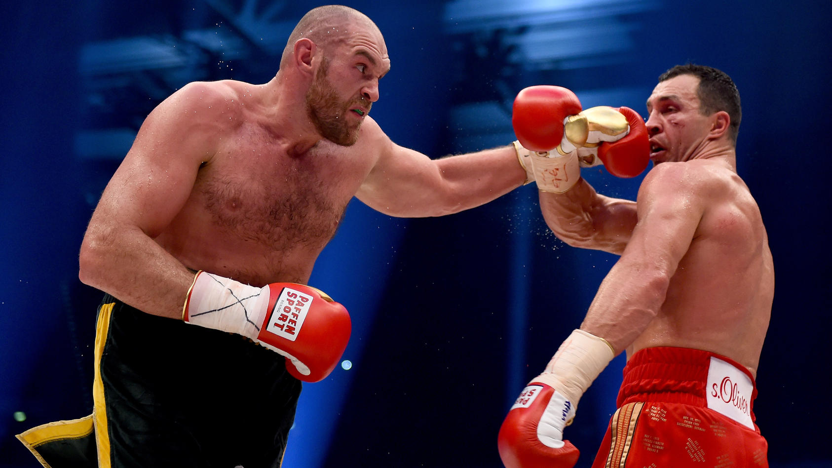 Bei seinem Sieg gegen Wladimir Klitschko präsentierte sich Tyson Fury mit 112 Kilogramm topaustrainiert.