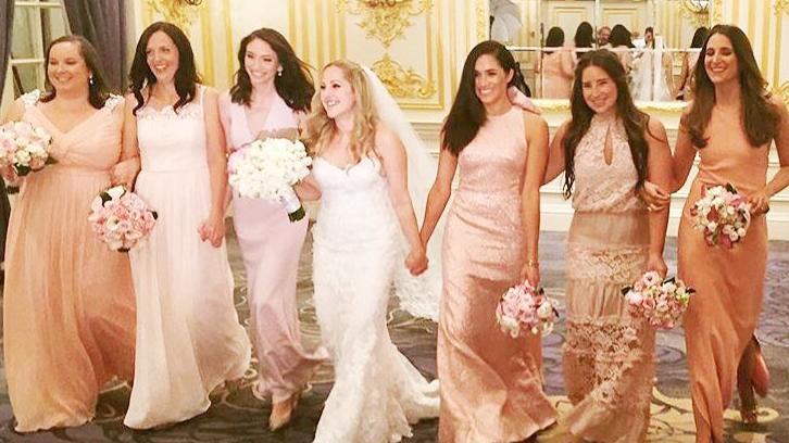 Meghan Markle als Brautjungfer bei der Hochzeit ihrer Freundin Lindsay Roth