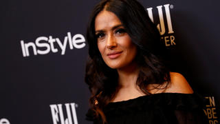 Actor Salma Hayek attends the Hollywood Foreign Press Association (HFPA) and InStyle celebration of the 75th Annual Golden Globe Awards season at Catch LA in West Hollywood, California, U.S. November 15, 2017. REUTERS/Patrick T. Fallon