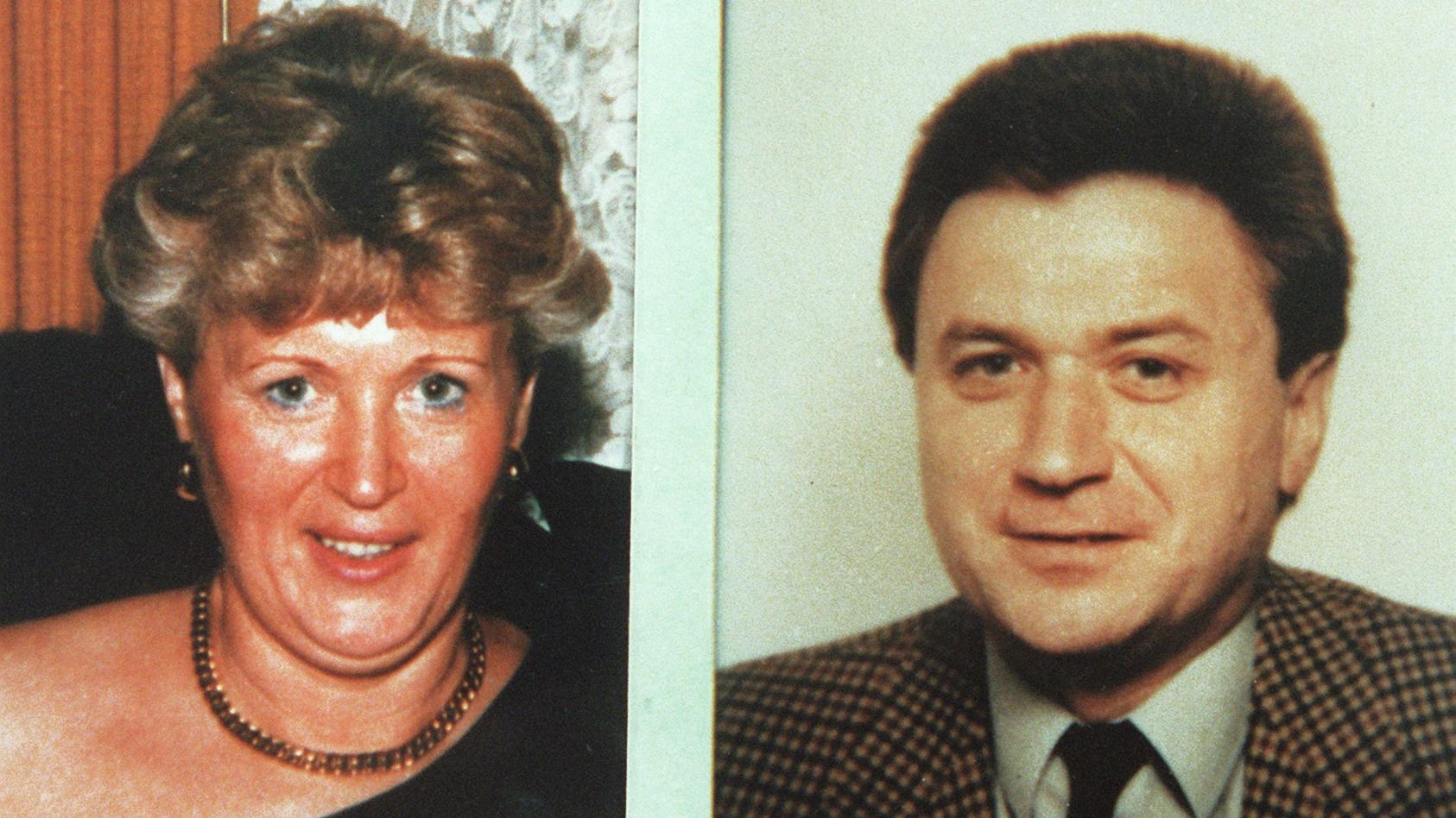 ARCHIV - Polizeifotos zeigen die 46 jährige Ingrid W. aus Uelzen und ihren 43-jährigen Freund, Bernd-Michael K. aus Hannover, die in einem Waldgebiet bei Göhrde (Niedersachsen) im Juni 1989 ermordet wurden. Nach der Aufklärung von zwei fast 30 Jahre 