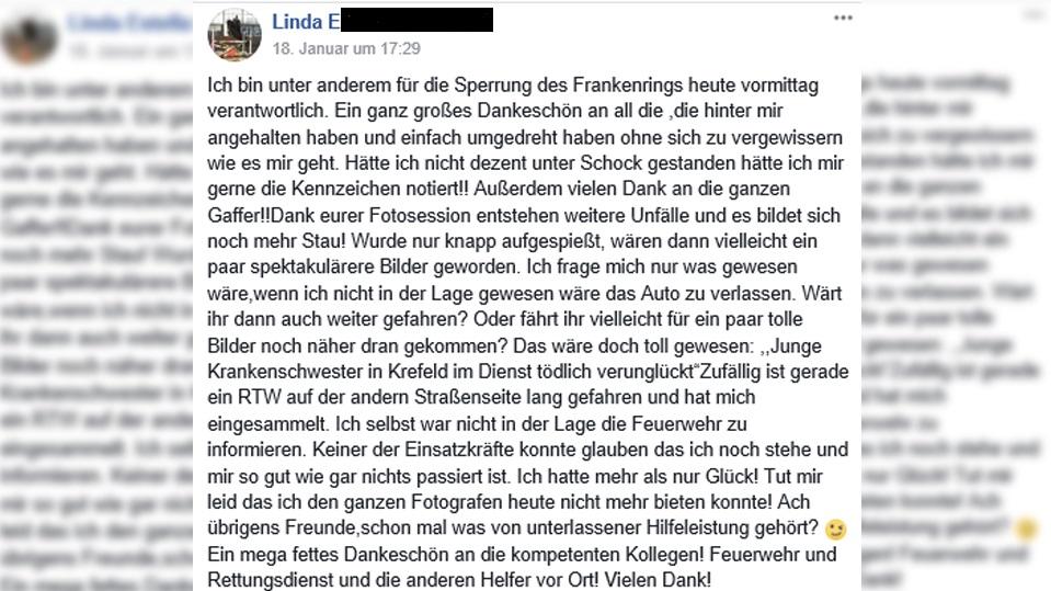 Besonders die Gaffer machen sie sauer.