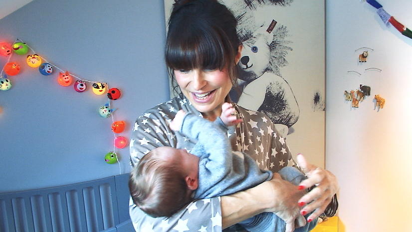 Tabea Heynig mit Sohn Monty